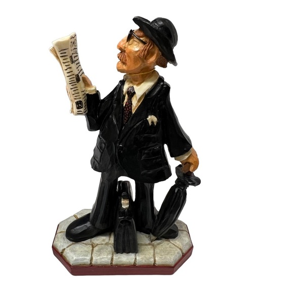 David Frykman Portfolio English Collection 2001 “Man with Briefcase” NIB - Picture 3 of 9